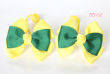 School Hair Ties in Yellow/ Forest Green/ Good Hope School (BS158-BS164)