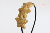 Glitter Star Headbands (Silver/ Gold) (Q194/Q195)