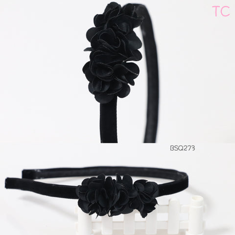 Velvet Headband in Black (BSQ273)