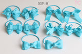 Discount Package of School Hair Ties, Sky Blue/ Maryknoll Convent School (BSP18)