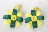 School Hair Ties in Yellow/ Forest Green/ Good Hope School (BS158-BS164)