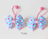 Hair Bow Hair Ties (available in multiple colors) (T186, T172, T110, T72, T45, T41, T29, T157, T136)