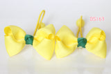 School Hair Ties in Yellow/ Forest Green/ Good Hope School (BS158-BS164)