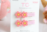 Adorable Flower Hair Clips Set(Yellow+Blue/ Pink/ Purple) (TC505/ TC527/ TC528)