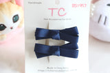 Classic School Hair Clips in Navy (one pair) (BS1957)