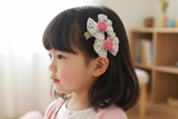 Elegant Pink Rose Hair Clips (BC479)