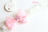 Sweet Sparkle Glitter Star & Tulle Bow Baby Headband (BB169)