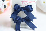 Classic School Hair Clips in Navy (BS1955)