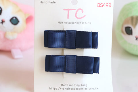 深蓝色学校发夹(BS492)