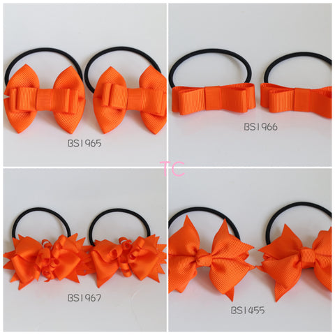 Hair Ties in Orange  (BS1965-BS1967)