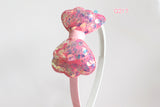 Lovely Sequin Headband(purple/pink/white) (Q215/Q216/Q217/Q218)