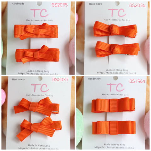 School Hair Clips in Orange, HKUGA Primary School/ St. Mary‘s Canossian School (BS2035-BS2037)