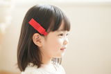 Classic Hair Bow Clips in Red (one pair)(BS2150)