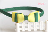 School Headband, Good Hope / Yellow and Forest Green (BSQ50)