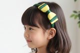 School Headband, Good Hope / Yellow and Forest Green (BSQ50)