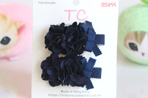 深蓝色学校发夹(BS455)