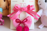 Elegant Hair Clip Set, Purple and Sharp Pink (TC494-TC495)