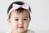 Classic Pink Bow Baby Headband (BB41)