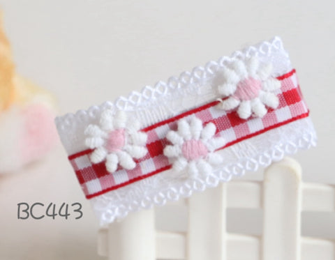 格仔花花发夹 (BC443-BC446)