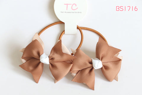 Brown School Hair Ties (BS1716)