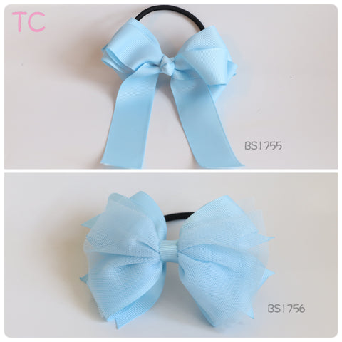 School Hair Accessories, Navy/ Royal Blue/ Light Blue/ DGJS (BS1755-BS1756)