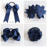 School Hair Accessories, Navy (BS1786-BS1789)