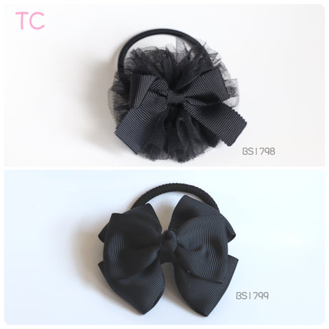 School Hair Accessories, Black (BS1798-BS1799)