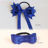 School Hair Accessories, Royal Blue/ DGJS (BS1849-BS1850)