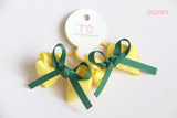 Classic Yellow and Forest Green Hair Ties for Good Hope School (BS2089)
