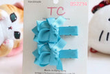 Elegant Rose School Hair Clips in Sky Blue (BS2234)