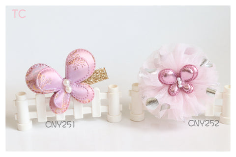 Butterfly Hair Clips, Chinese New Year Hair Accessories (CNY251-CNY252)