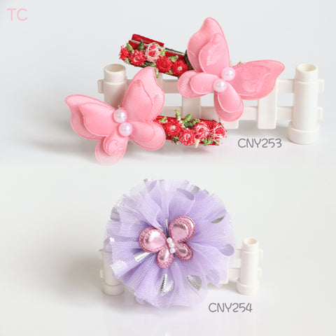 Butterfly Hair Clips, Chinese New Year Hair Accessories (CNY253-CNY254)