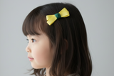 Yellow and Forest Green School Hair Clips, Good Hope School (one pair)(BS1664)