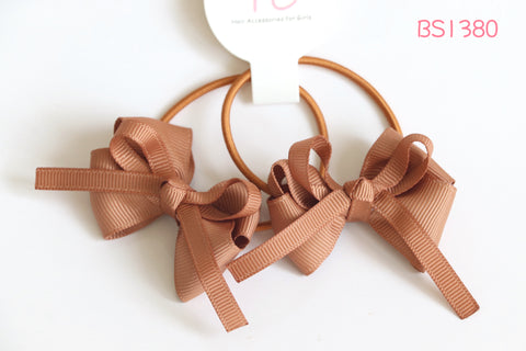 Brown School Hair Ties (BS1380)