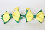 School Hair Ties in Yellow/ Forest Green/ Good Hope School (BS158-BS164)