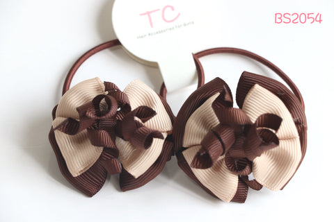 Brown School Hair Ties (BS2054)