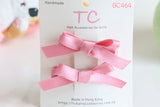 Classic and Elegant Hair Clips, pink/ purple  (BC463-BC465)