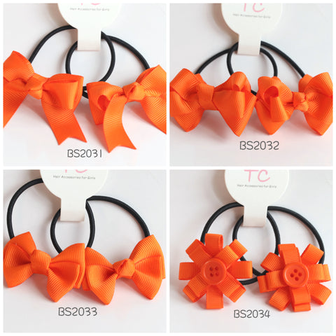 School Hair Ties in Orange, HKUGA Primary School/ St. Mary‘s Canossian School (BS2031-BS2034)