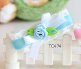 Velvet Hair Clips with Rose  (TC474-TC475)