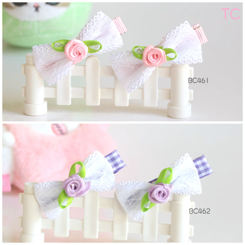 Elegant Hair Clips with Rose (BC461-BC462)