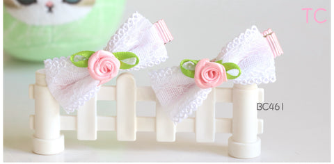 Elegant Hair Clips with Rose (BC461-BC462)