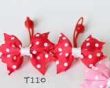 Hair Bow Hair Ties (available in multiple colors) (T186, T172, T110, T72, T45, T41, T29, T157, T136)