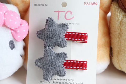 维多利亚幼稚园冬季校服星星发夹 (BS1684)