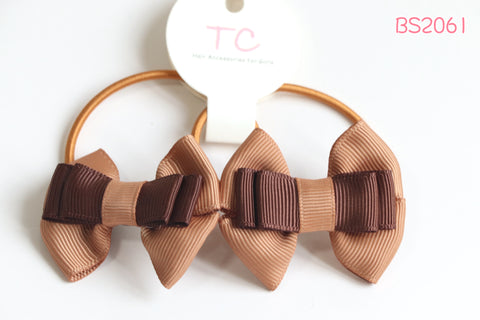 Brown School Hair Ties (BS2061)