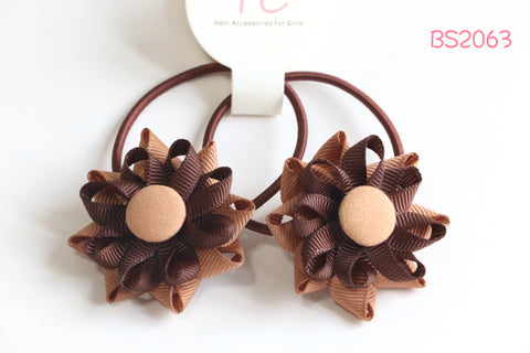Brown School Hair Ties (BS2063)