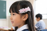 Elegant Lace with Little Bow Hair Clips Set (one pair)(Pink/ Purple/ Light Blue/ Red) (TC530-TC533)