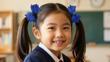 宝蓝色拔萃女小学头饰 (BS732-BS735)