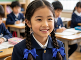 宝蓝色拔萃女小学头饰 (BS1886-BS1889)
