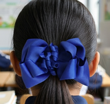 拔萃女小学宝蓝色蝴蝶结发圈(BS1772-BS1774)