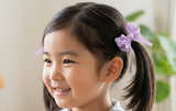 Purple Polka Dot Hair Ties（T146)